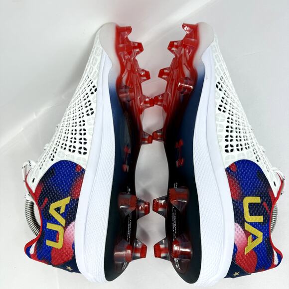 Under Armour Glyde MT TPU Soccer Cleats Sneakers Womens 10 White 3028704-100 - Picture 8 of 8